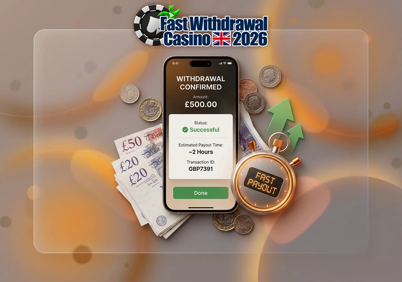 Verified UK operators delivering instant bank transfers for player winnings at Fast Withdrawal Casino Sites.