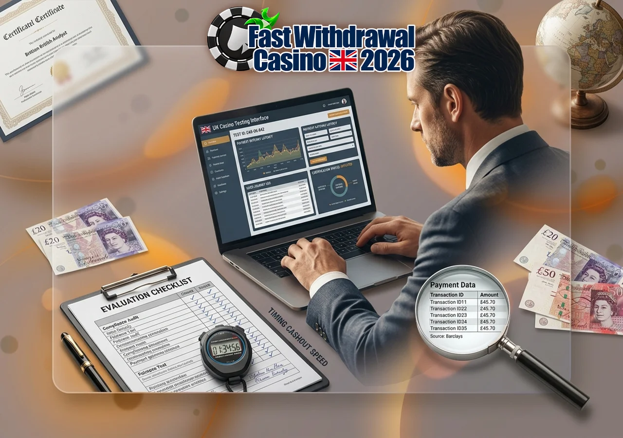 Practical assessment procedures measuring exact processing times from cashier request to cashout.